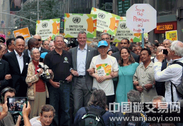 聯(lián)合國氣候變化峰會前夕 多地舉行大游行